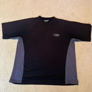 Men's Black and Gray Short Sleeve Tee